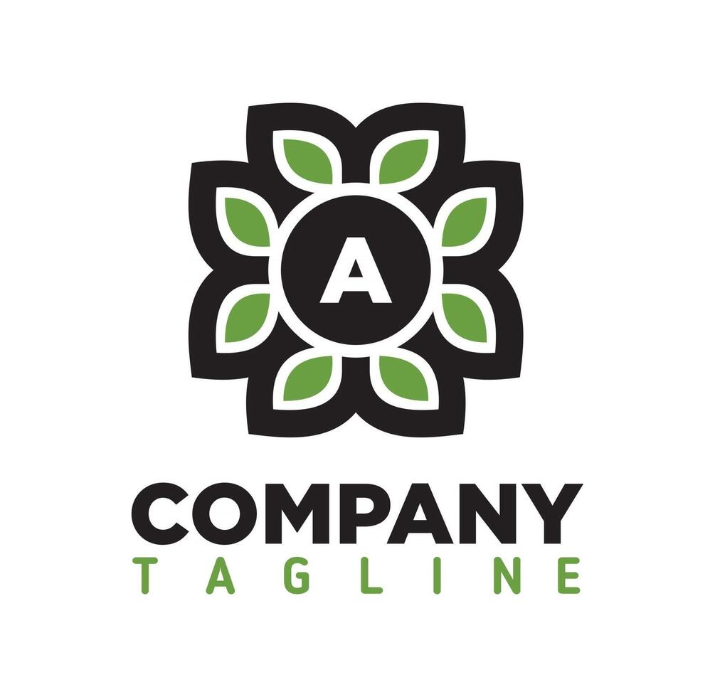 Abstact flower leaf logo design illustration eps format , suitable for your design needs, logo, illustration, animation, etc. vector