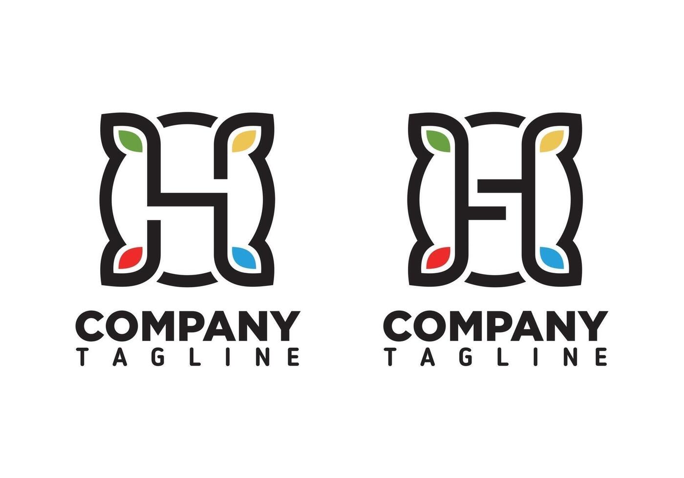 Letter H logo design illustration eps format , suitable for your design needs, logo, illustration, animation, etc. vector