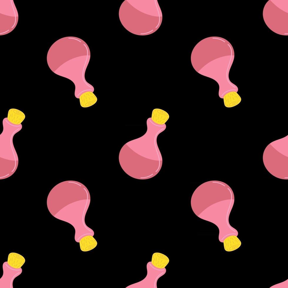 bottles seamless pattern vector