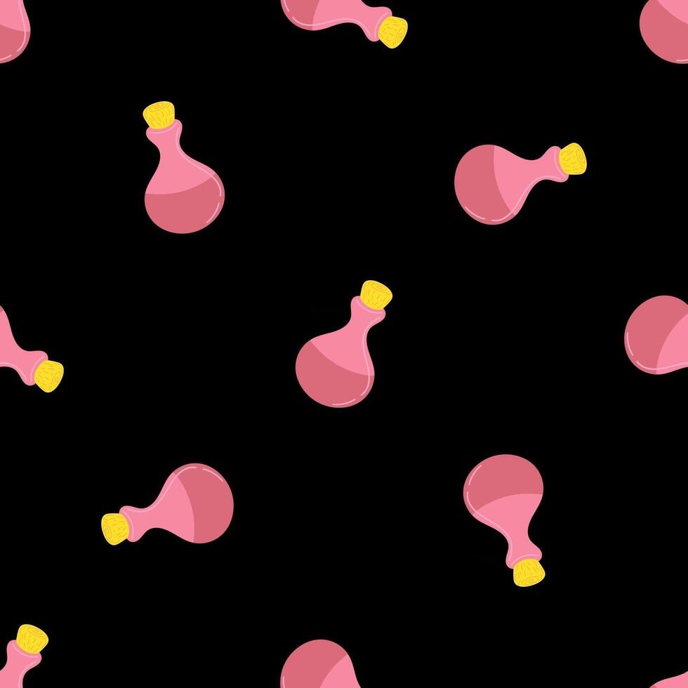 bottles seamless pattern vector