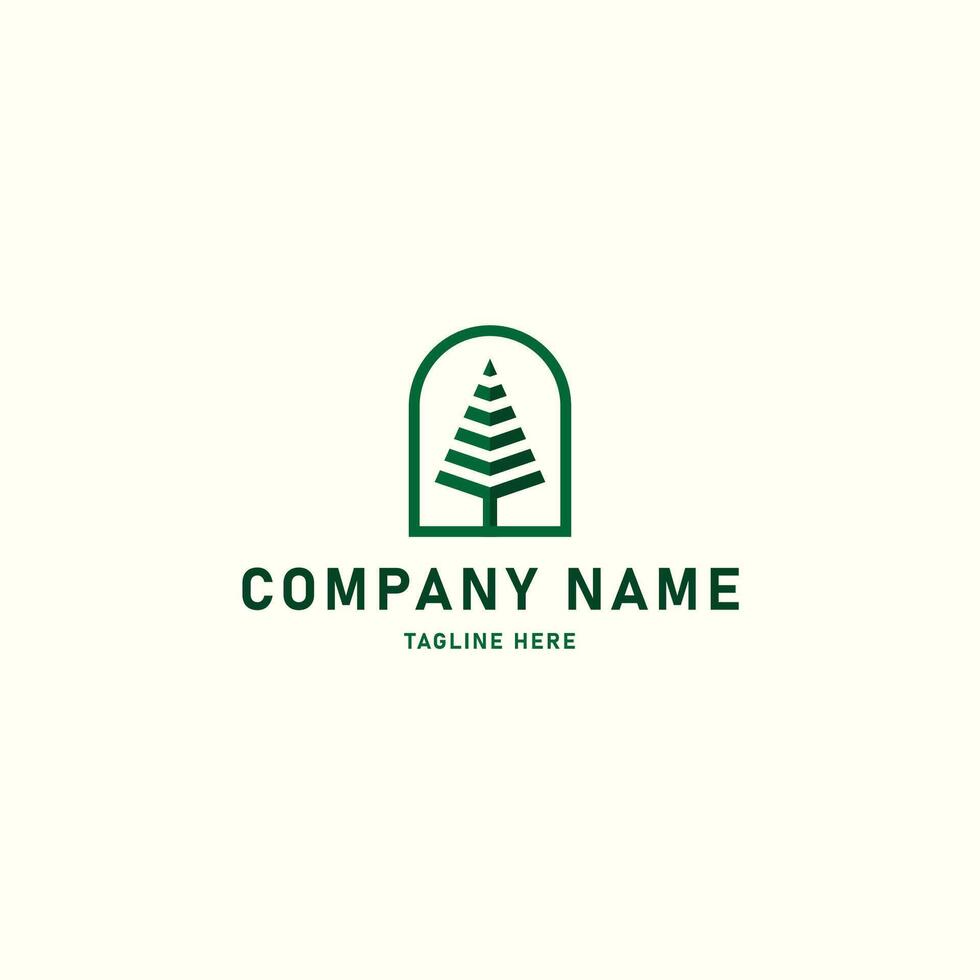 tree logo design illustration icon element isolated - tree logo template vector