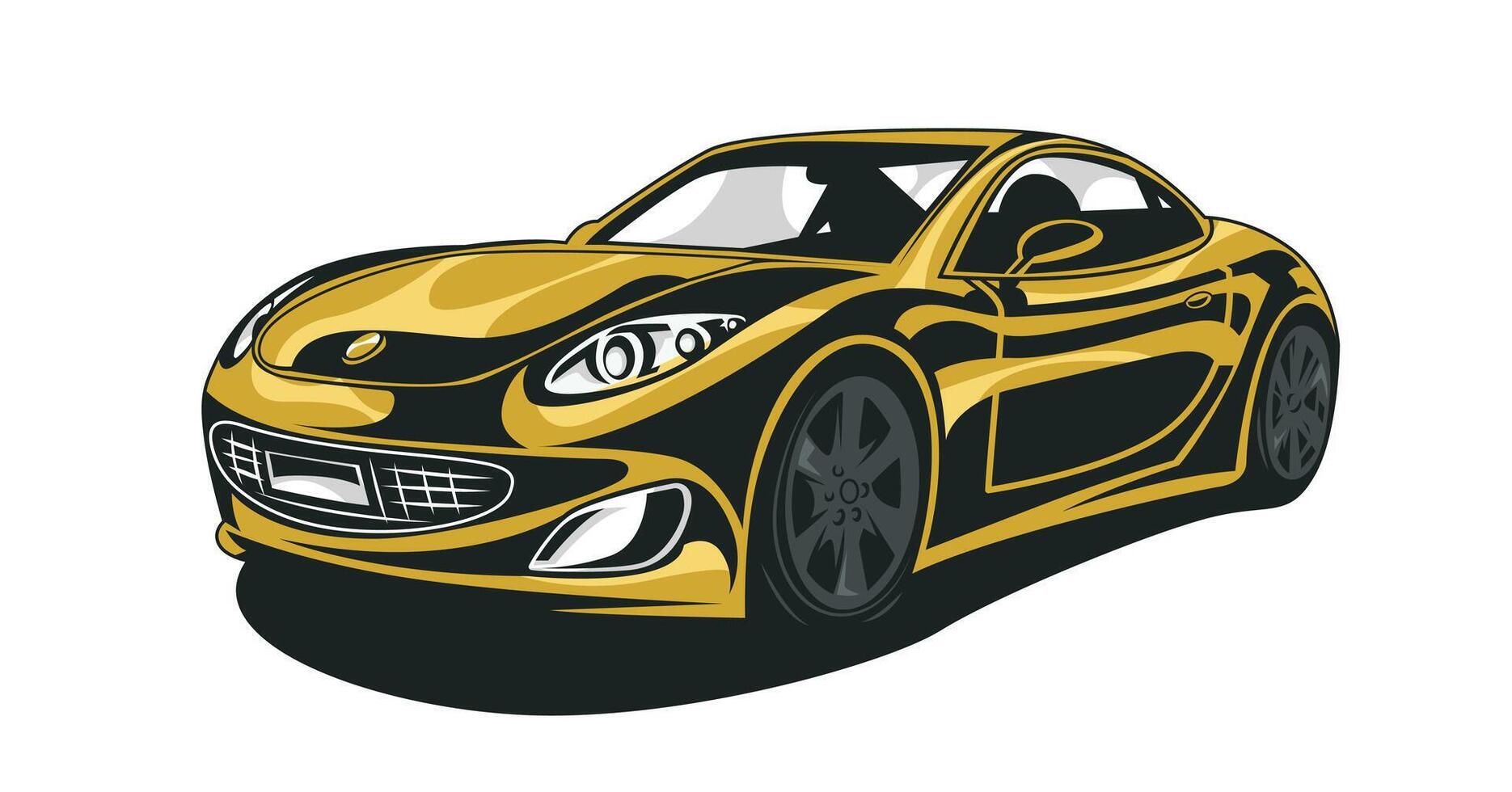 Elegant Car illustration, car design for conceptual design vector