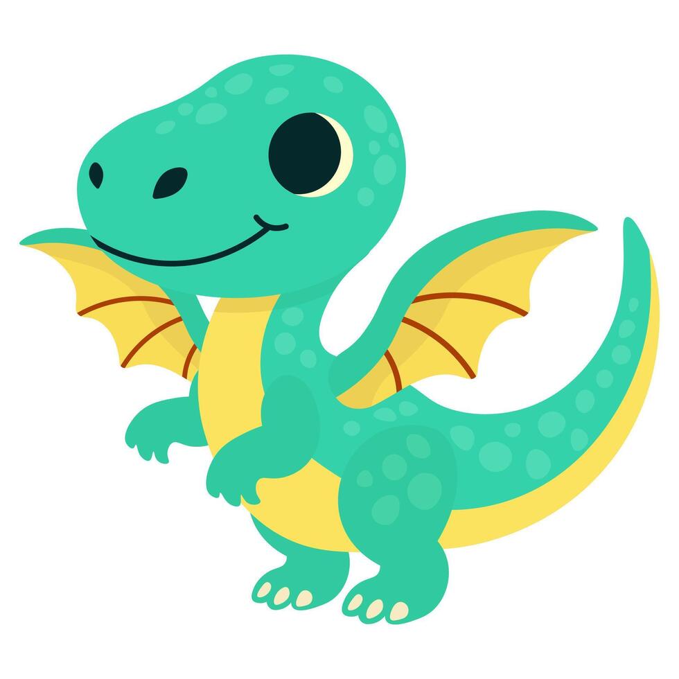 Cute dinosaur. Cartoon character for children. vector