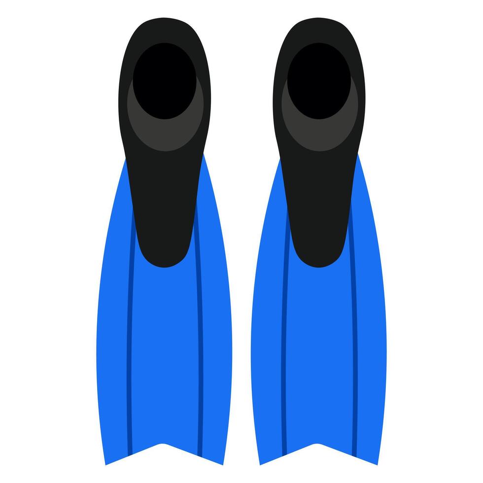 Diving flippers icon. Flat illustration vector