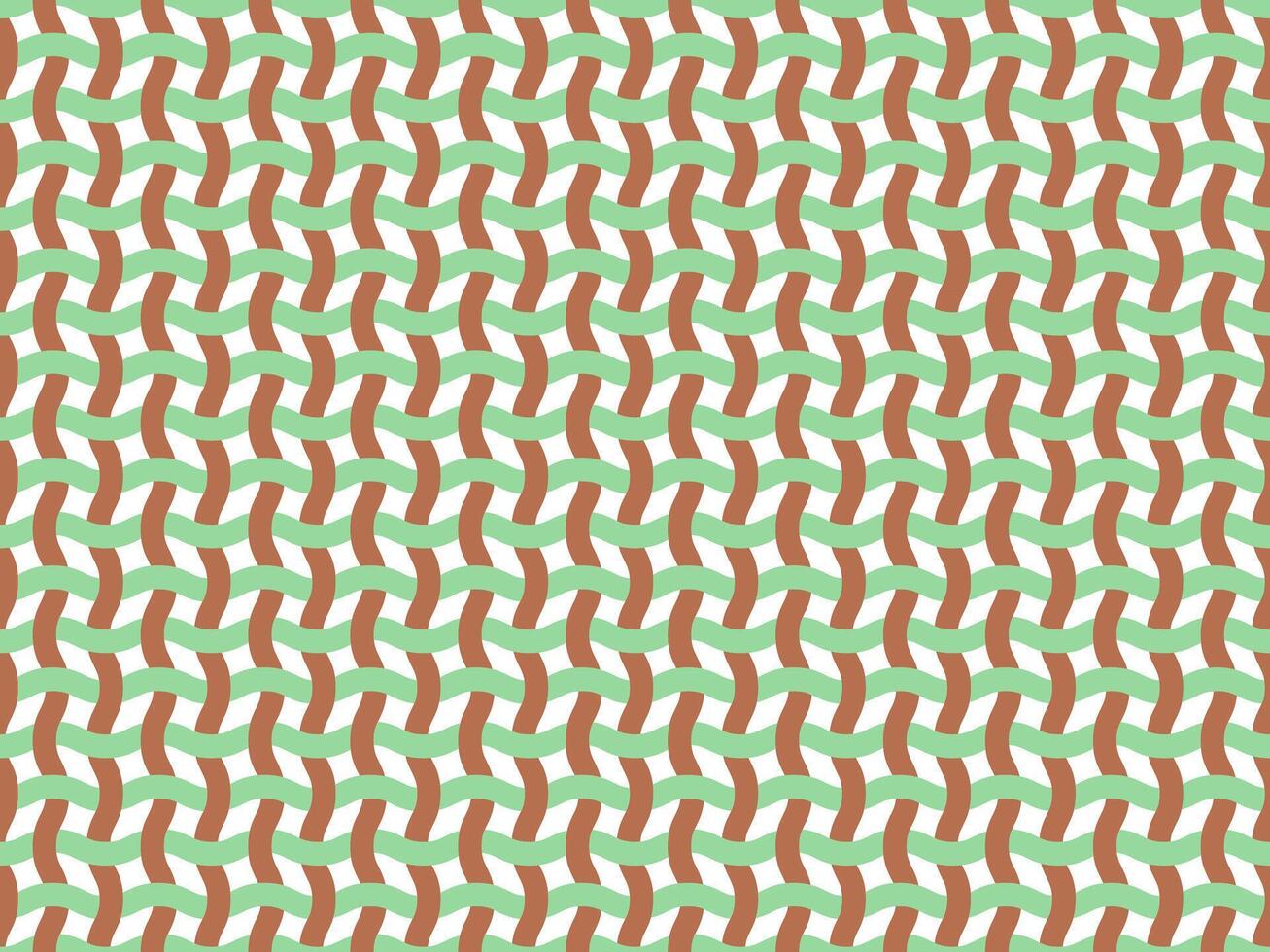 Seamless pattern. Wavy lines like fabric ornament Modern stylish texture. Hand drawn trendy flat style Geometric texture. green and coffee color wavy lines illustration vector