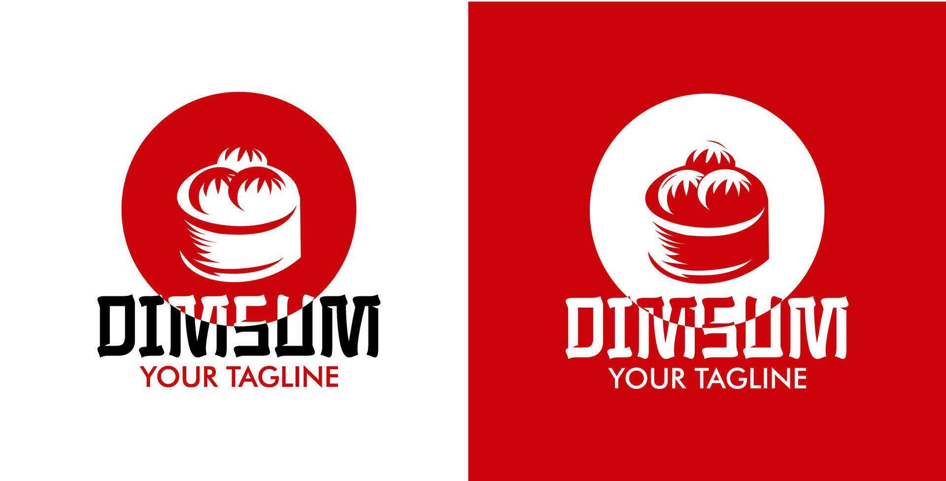 dimsum logo restaurant vector