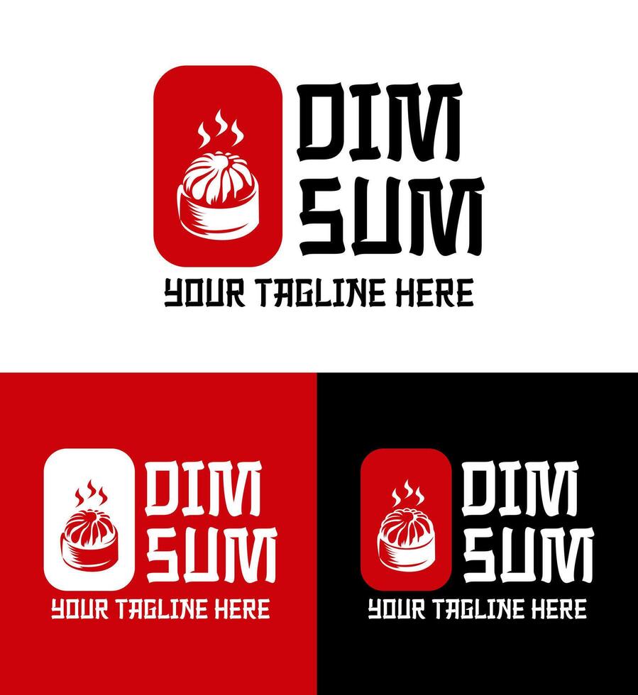 dimsum logo restaurant vector