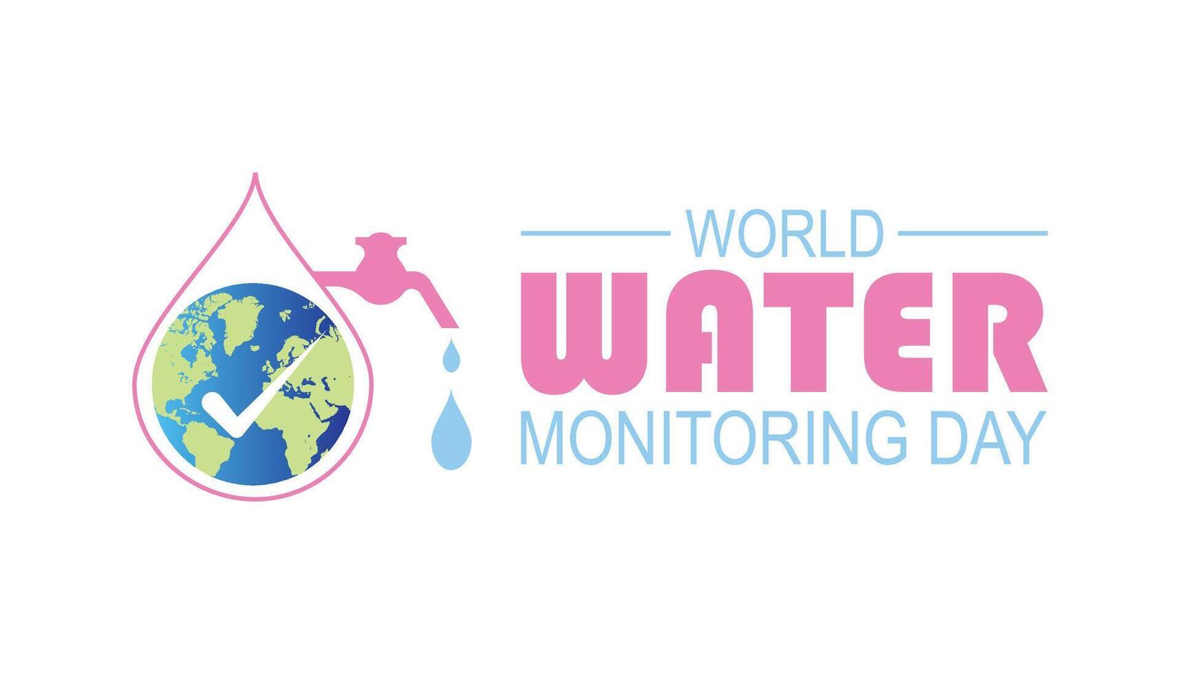 World Water Monitoring Day is observed every year on September.Holiday concept. background, placard, banner design template illustration background design. vector