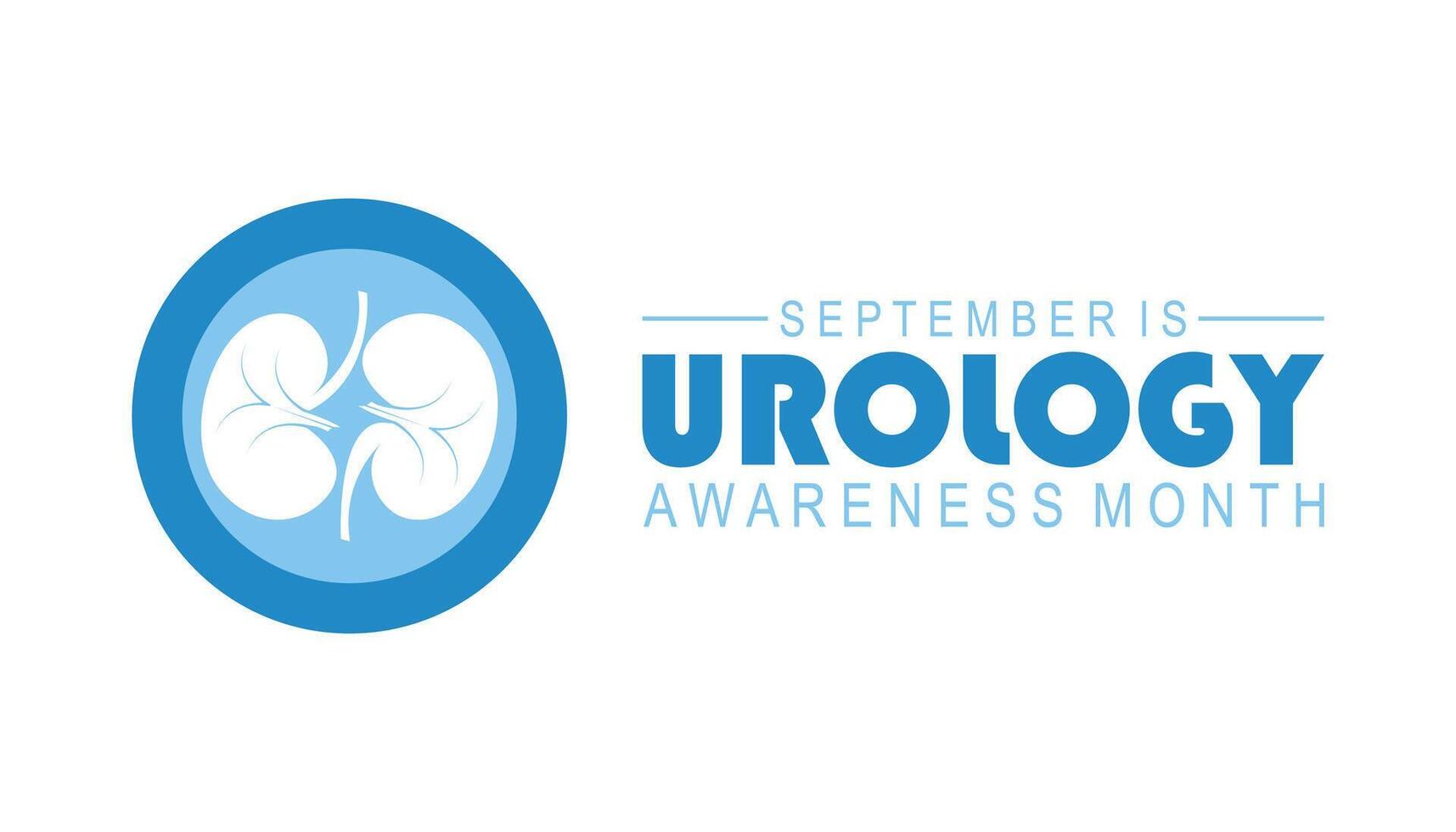 Urology awareness month is observed every year on September.Holiday concept. background, placard, banner design template illustration background design. vector