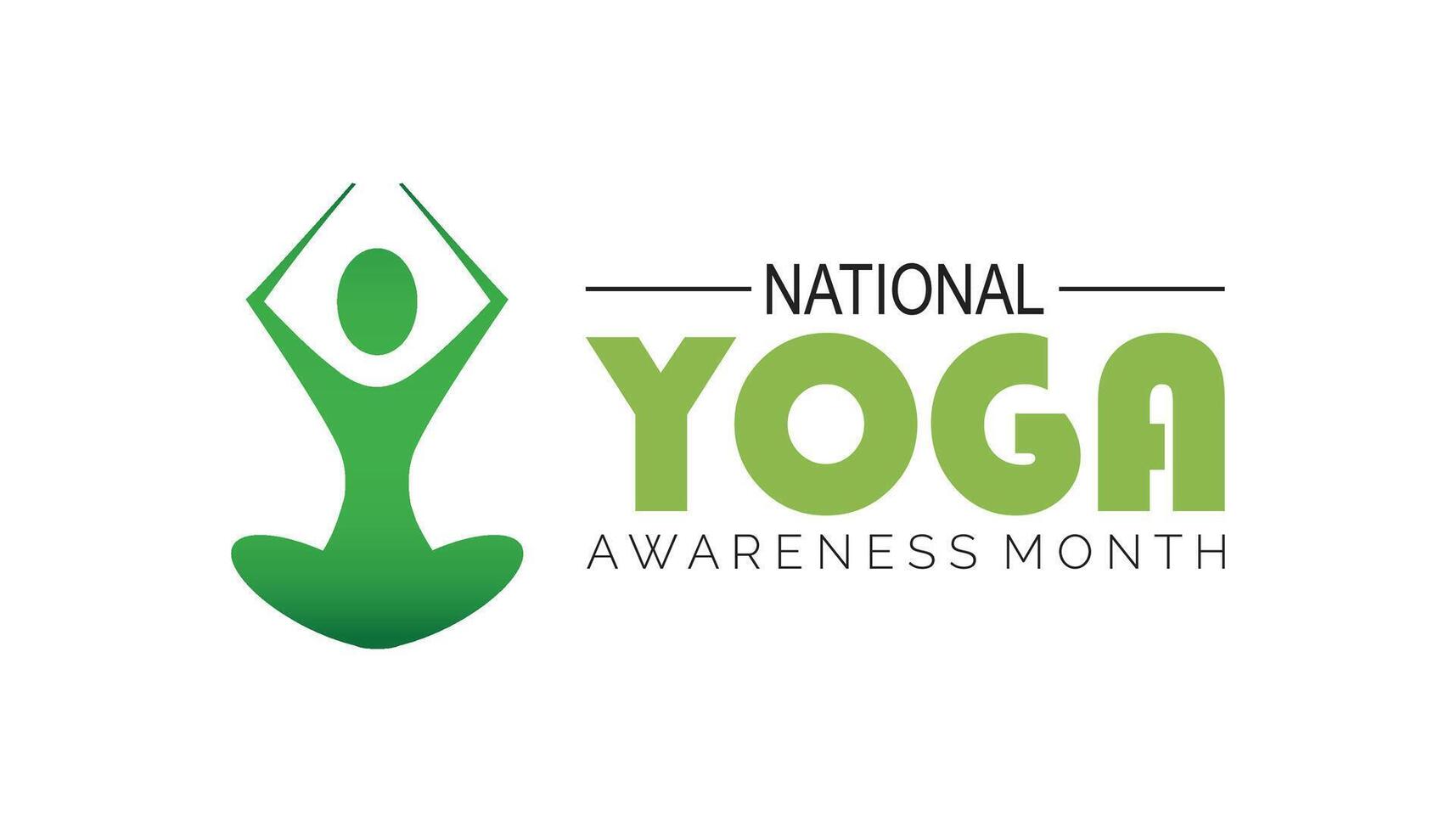 National Yoga month is observed every year on September.Holiday concept. background, placard, banner design template illustration background design. vector