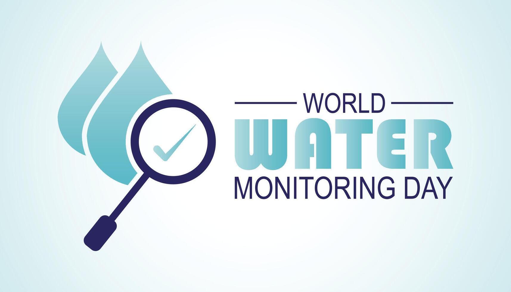 World Water Monitoring Day is observed every year on September.Holiday concept. background, placard, banner design template illustration background design. vector