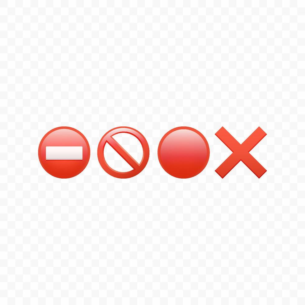 no red cross and circle on a white background vector