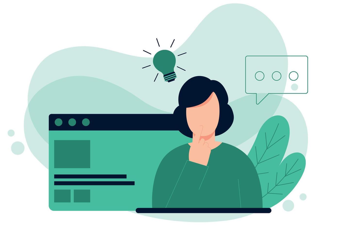 Person Doing A Business Activity vector