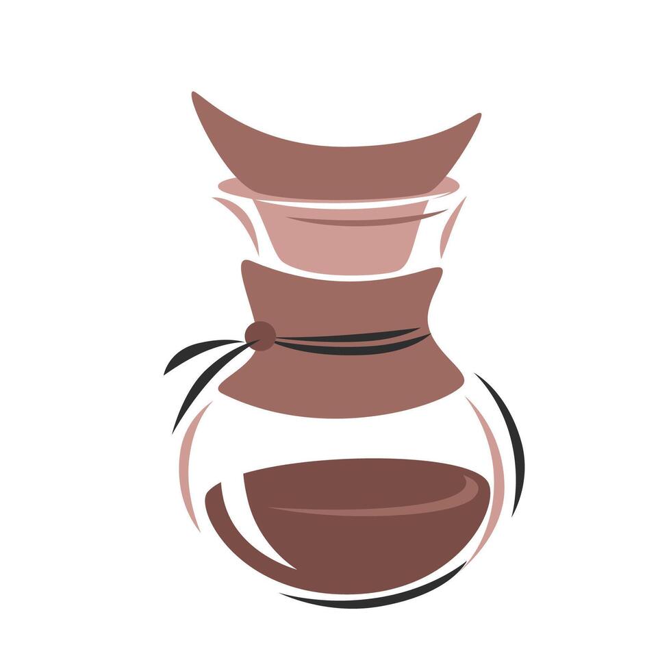 Coffeemaker. illustration isolated on white background vector