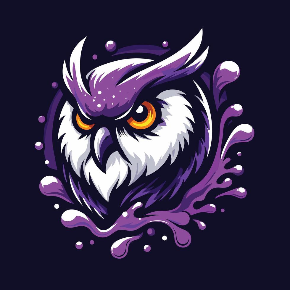 Owl Head Logo Design vector