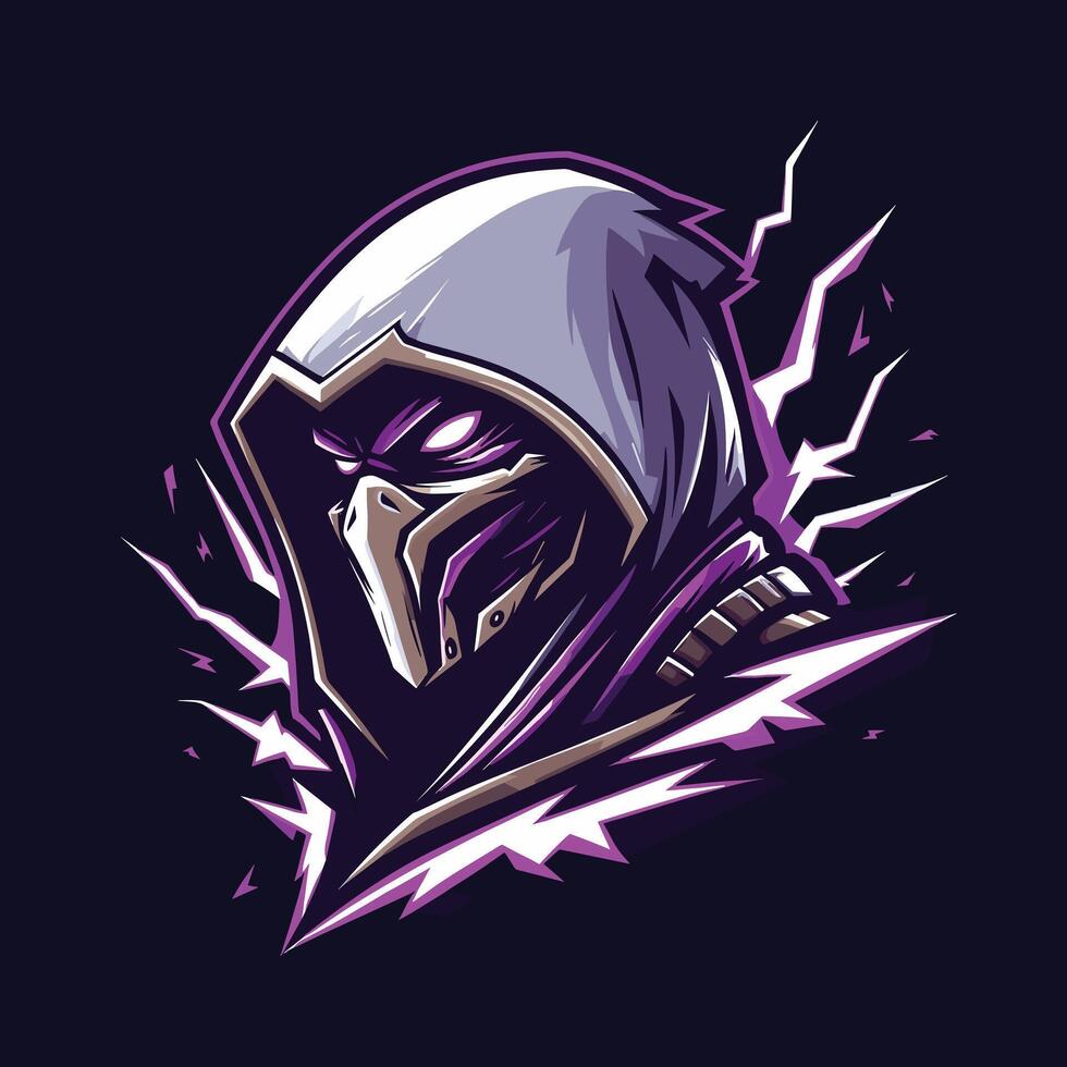 Assasin Icon Logo Design vector