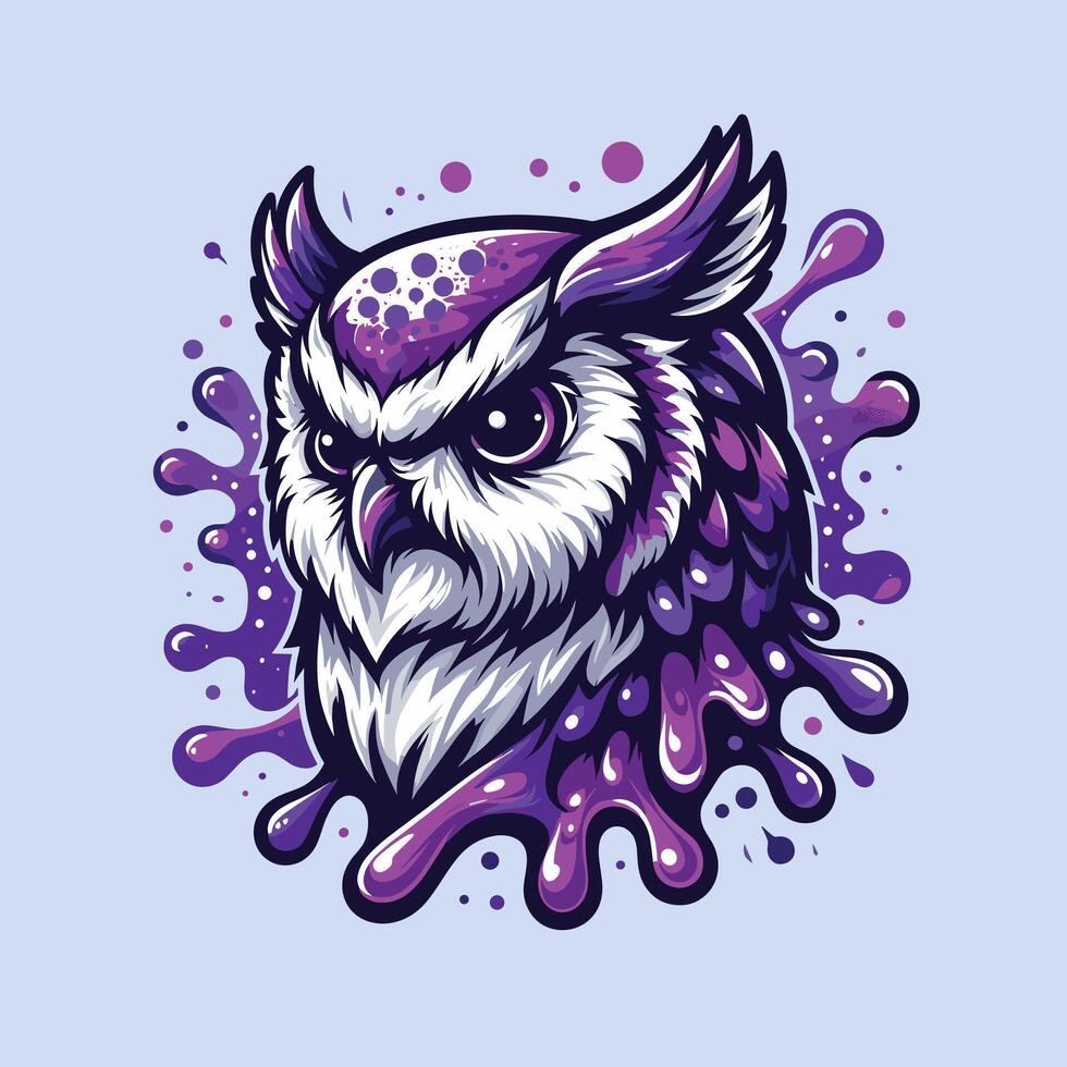 Owl Head Logo Design vector
