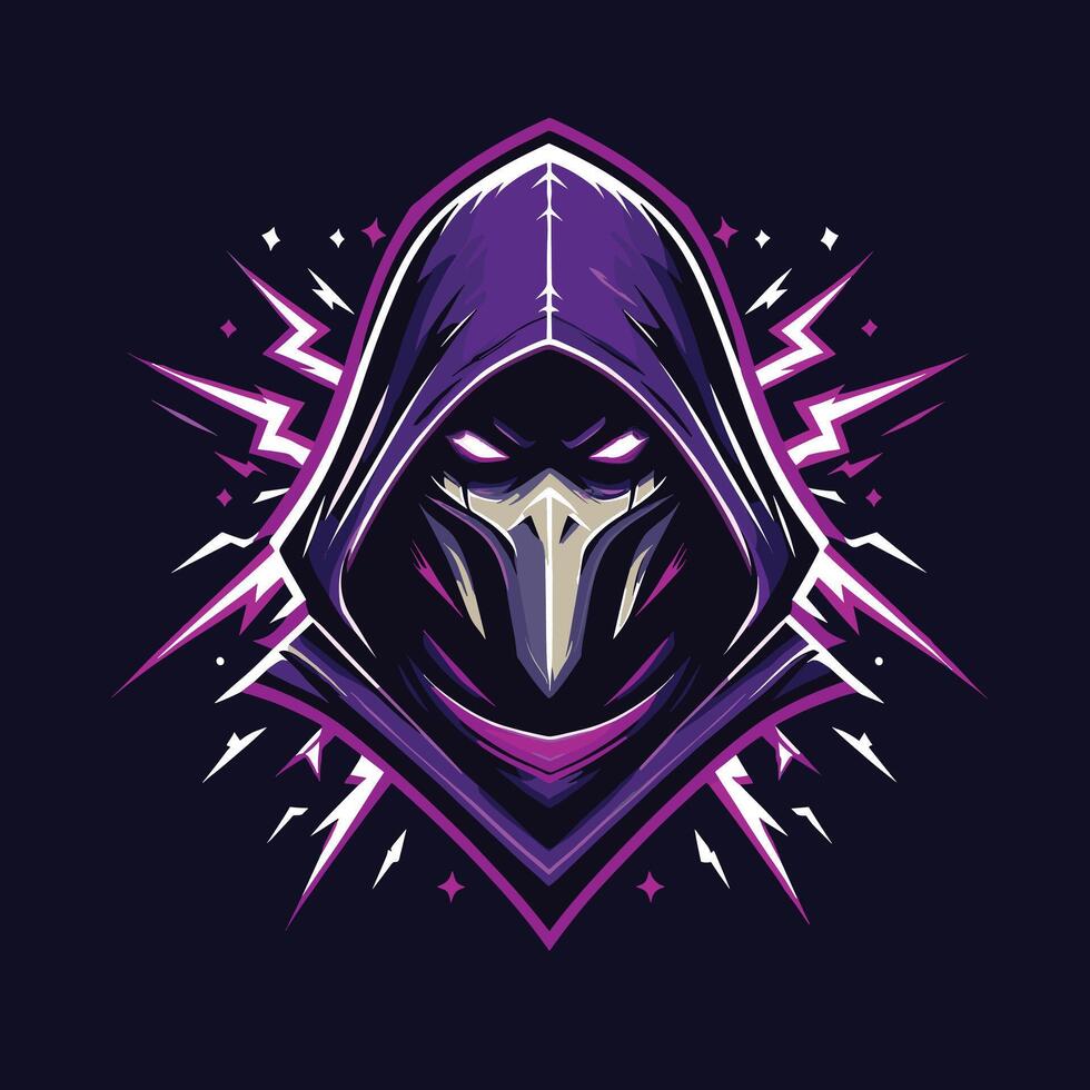 Assasin Icon Logo Design vector