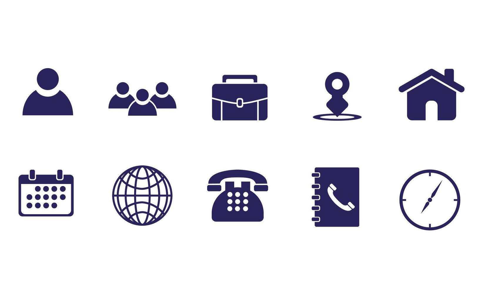 Profile Icon Packs. Consist of 10 icon for resume, CV, and business design. vector