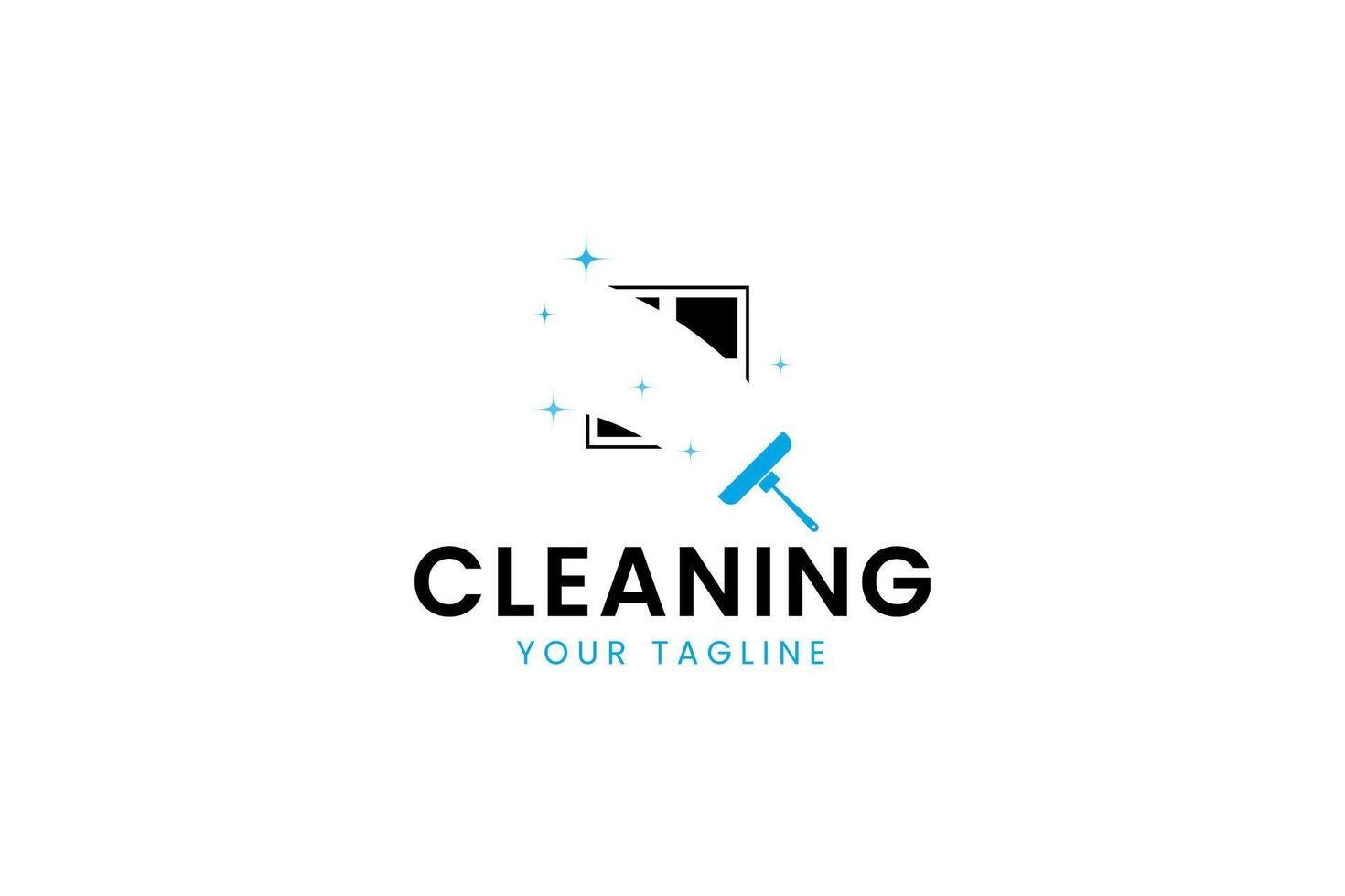 cleaning logo icon illustration vector