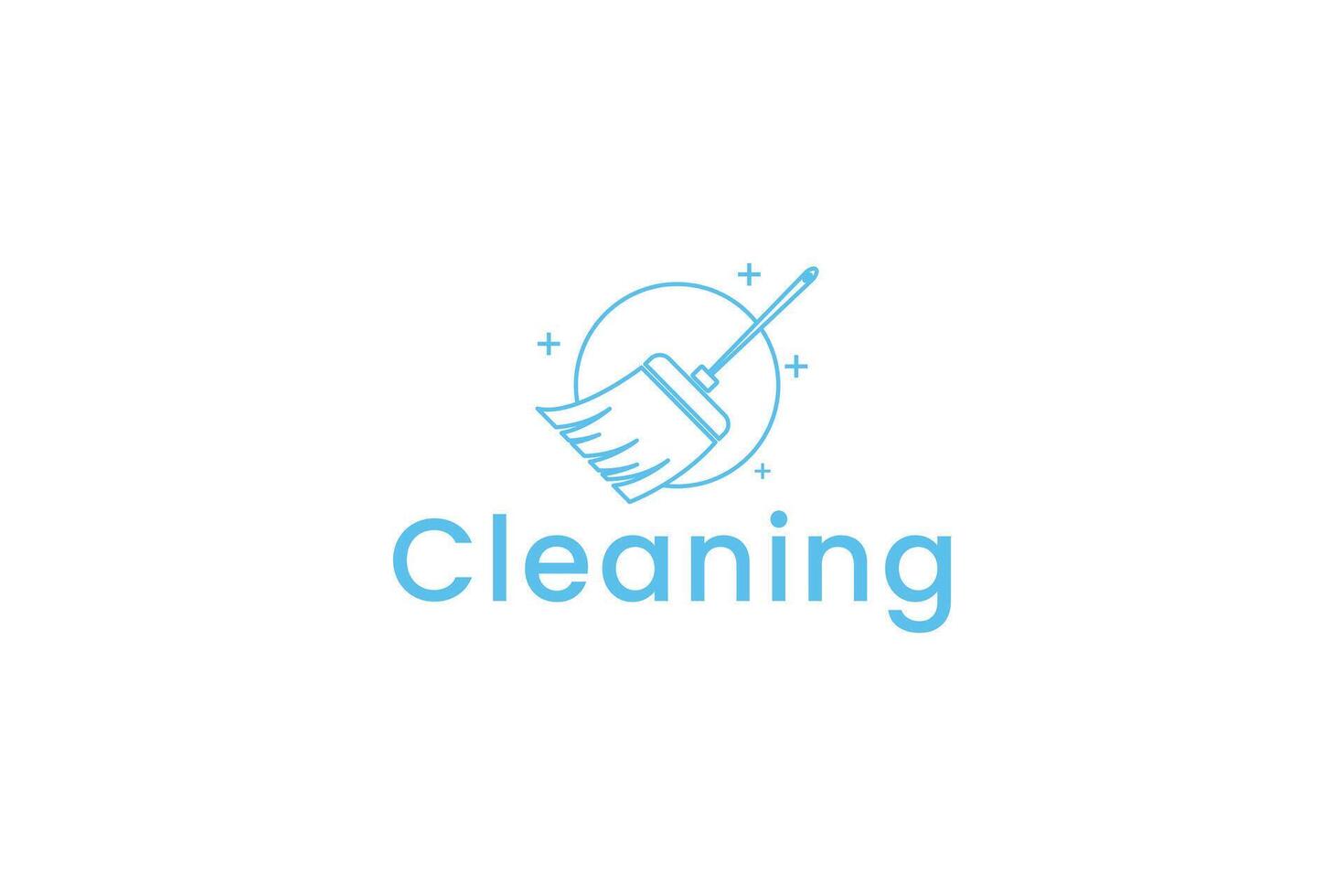 cleaning logo icon illustration vector