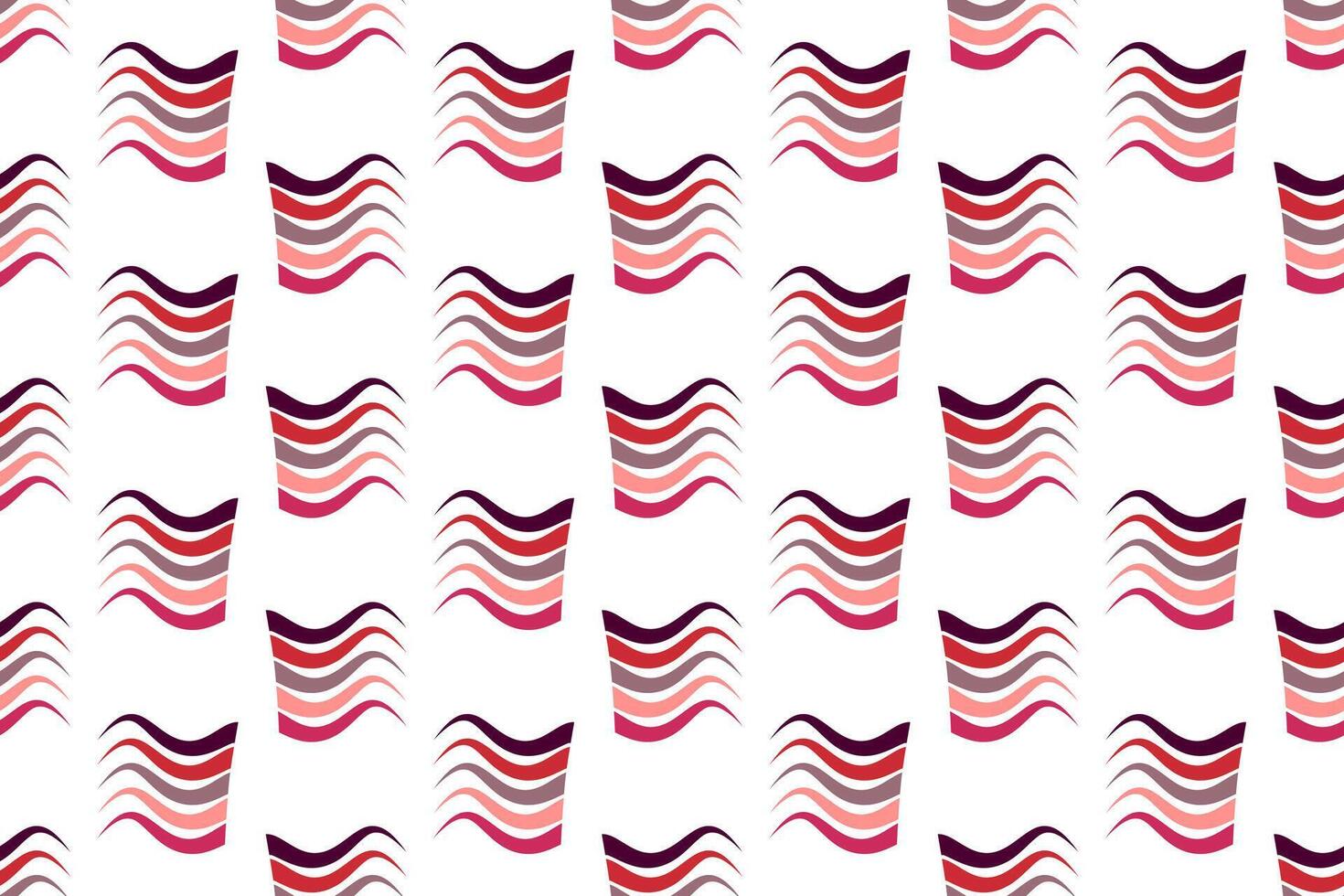 Decorative wave shape seamless pattern design vector