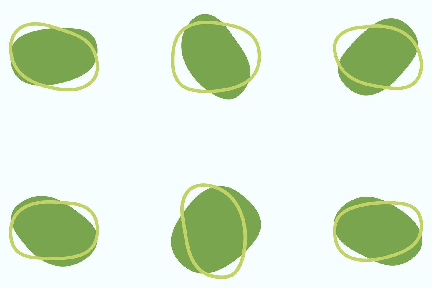 Organic blob shape design set vector
