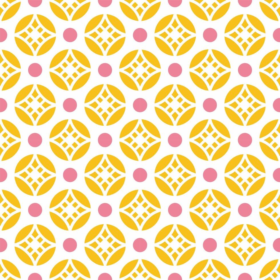 A seamless pattern of colorful circles in slightly, creating a vibrant, playful, and dynamic design. vector