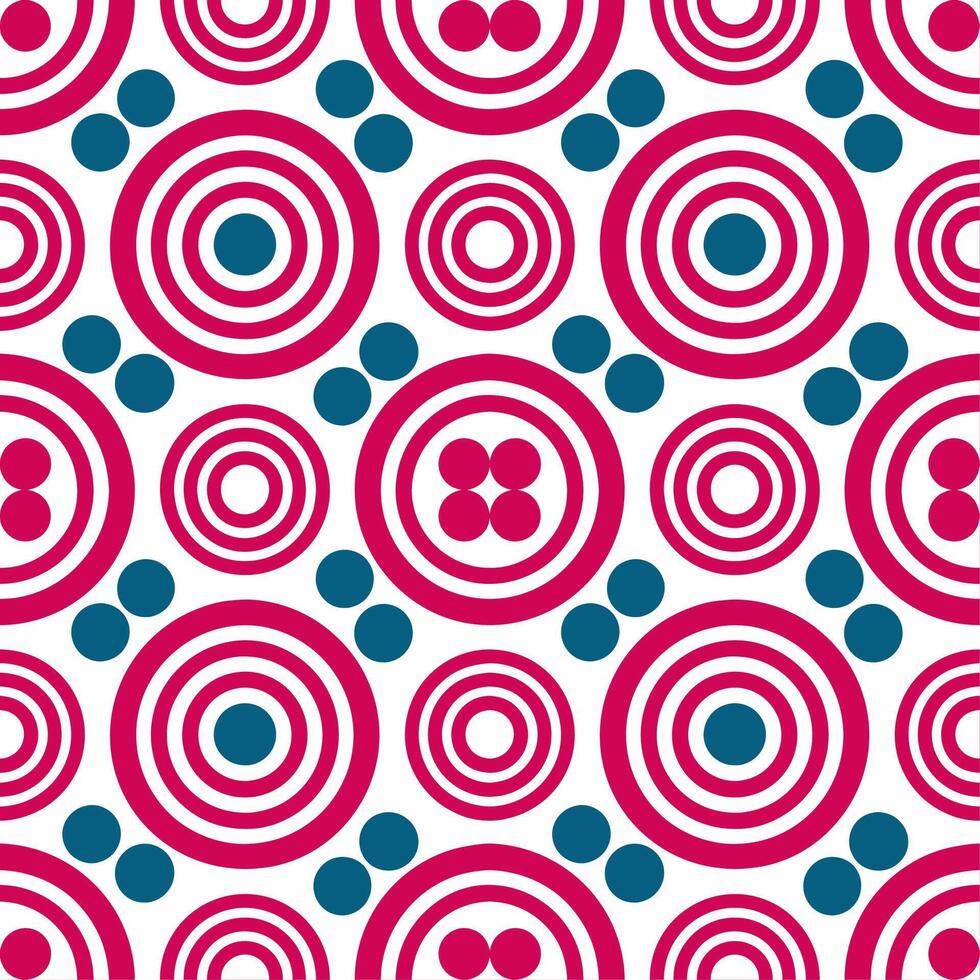 A seamless pattern of colorful circles in slightly, creating a vibrant, playful, and dynamic design. vector