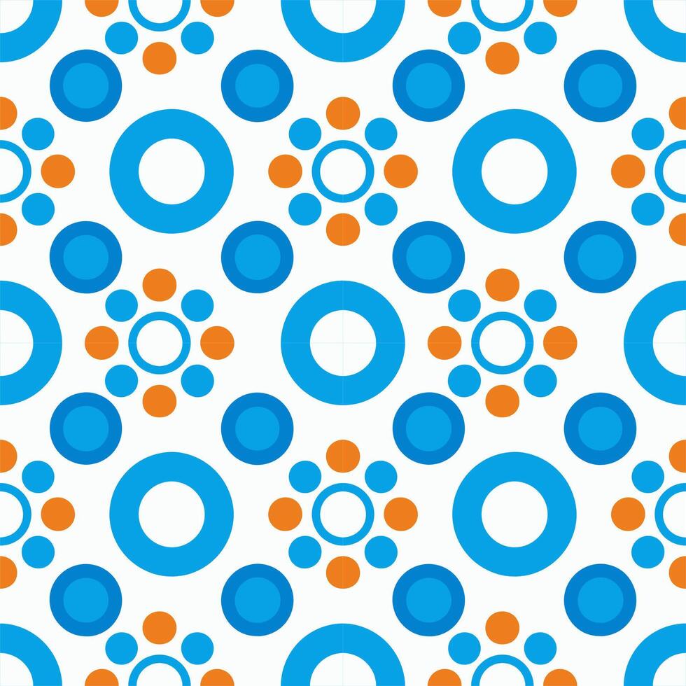 A seamless pattern of colorful circles in slightly, creating a vibrant, playful, and dynamic design. vector