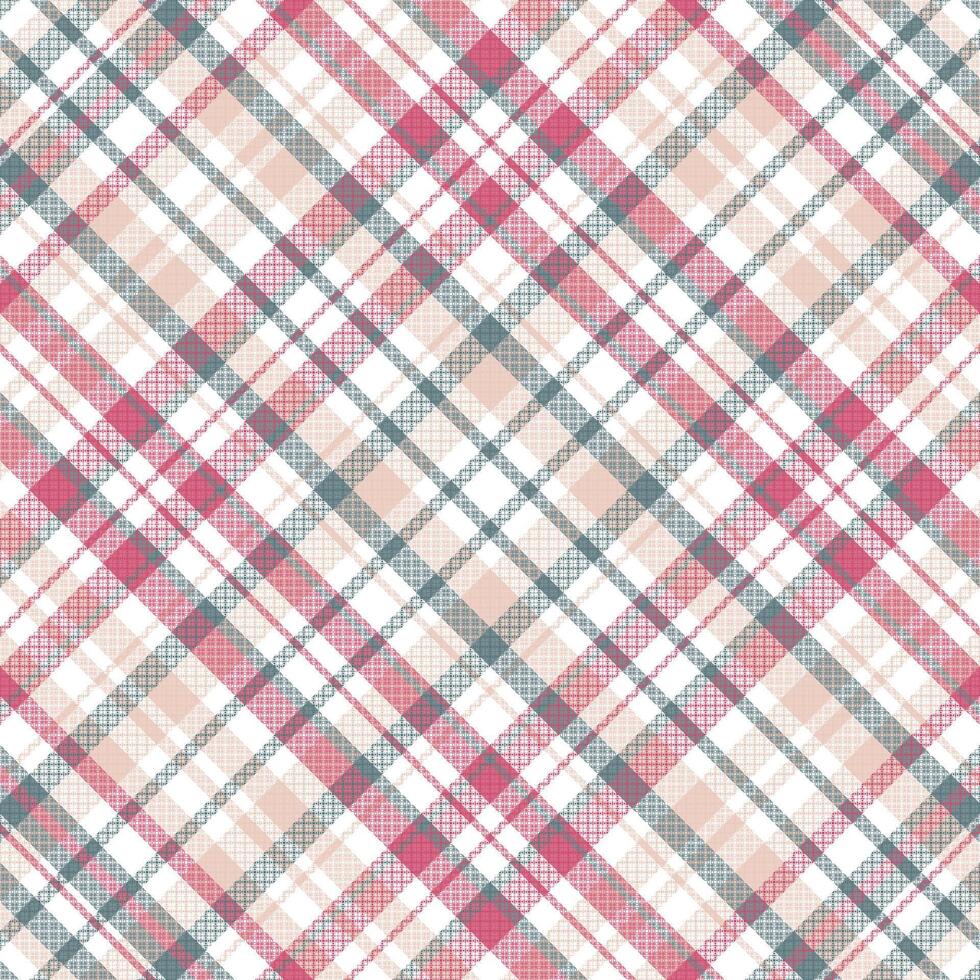 Tartan plaid pattern with texture. vector