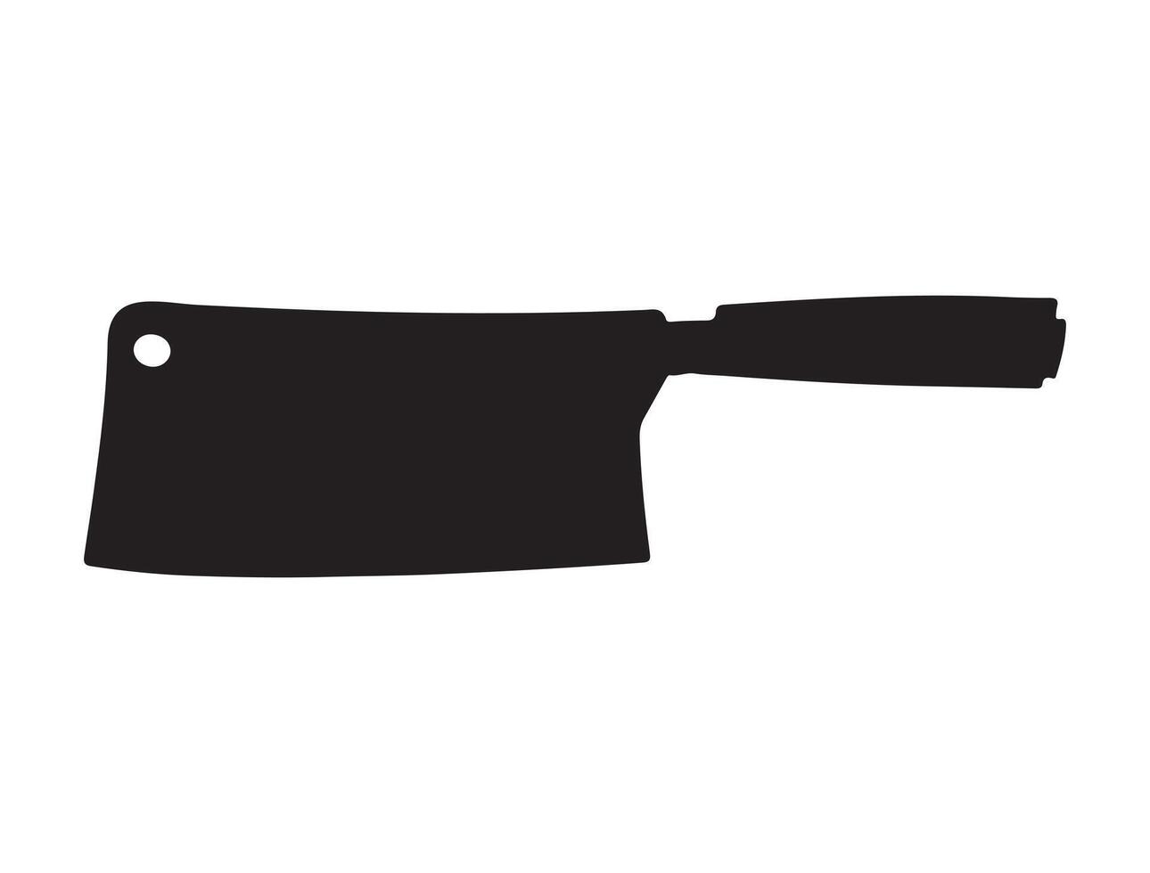 Knife silhouette on white background vector