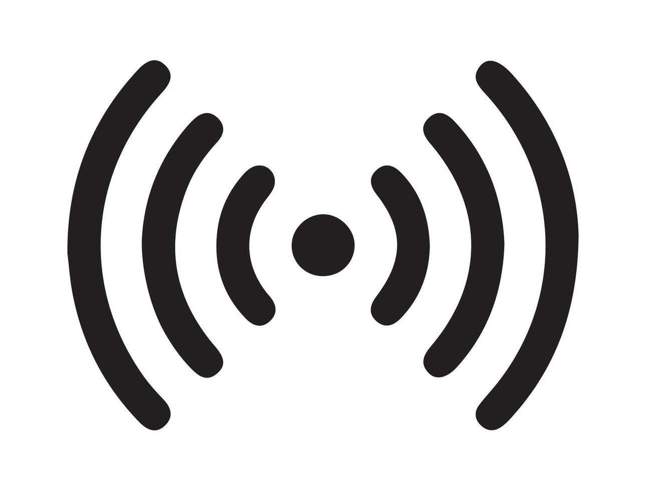 Wifi icon silhouette on white background vector