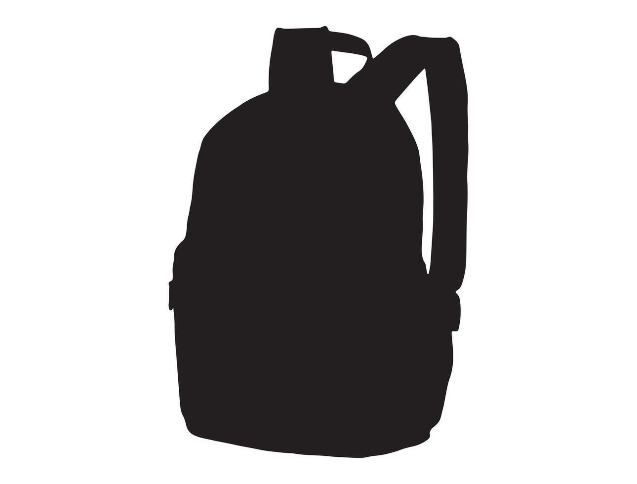 Travel bag silhouette on white background vector