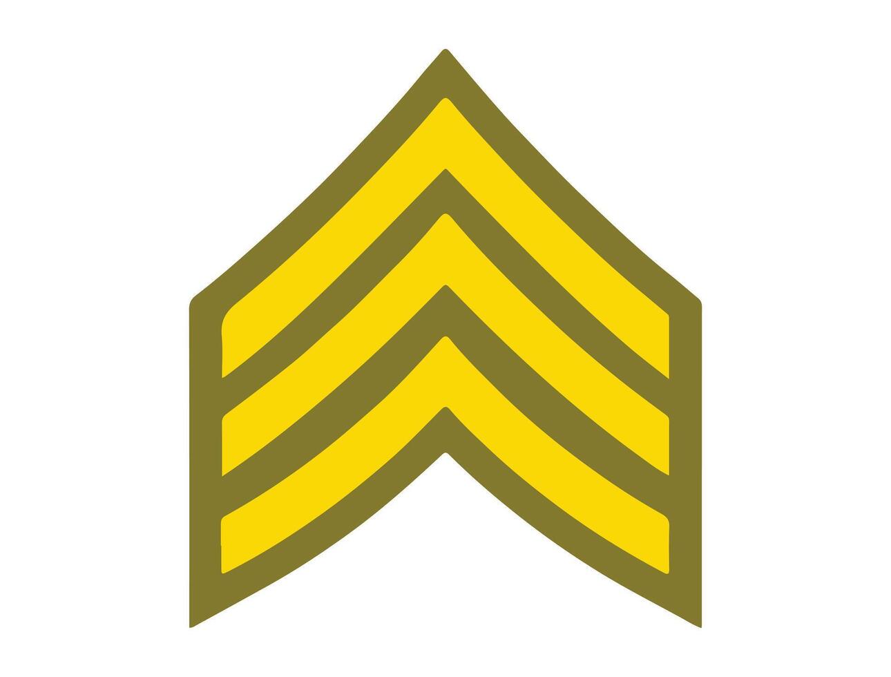 Sergeant rank badge vector