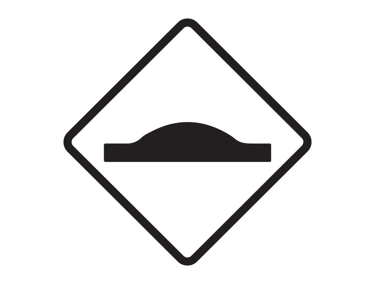 Road sign silhouette vector
