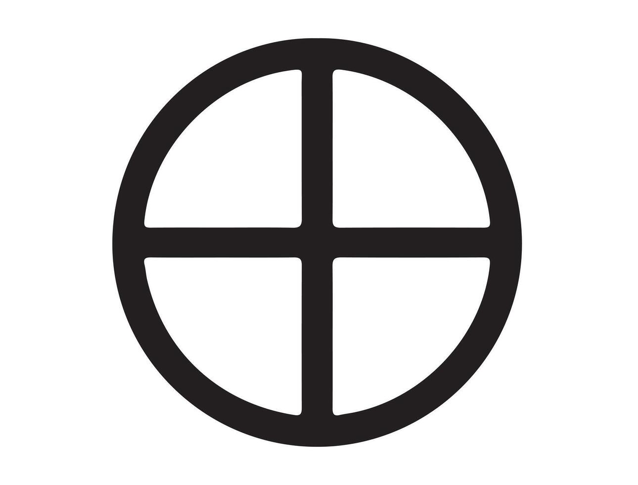 Solar system symbol silhouette on white background vector