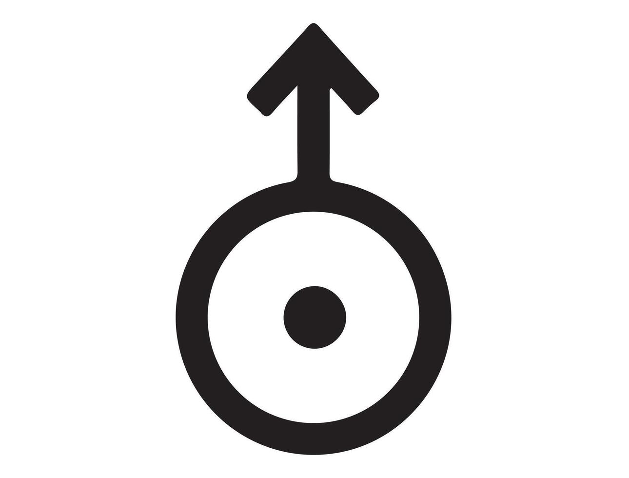 Solar system symbol silhouette on white background vector