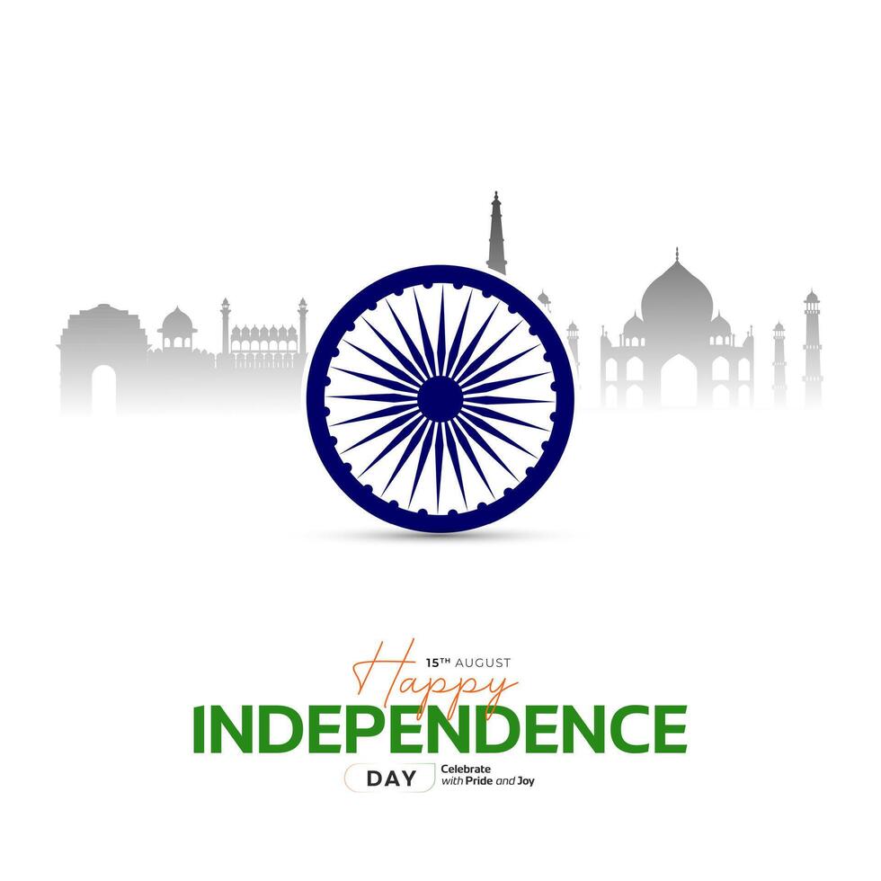 78th Indian Independence Day 15th August Social Media Post, Poster, Banner, Web Banner , Print Design vector