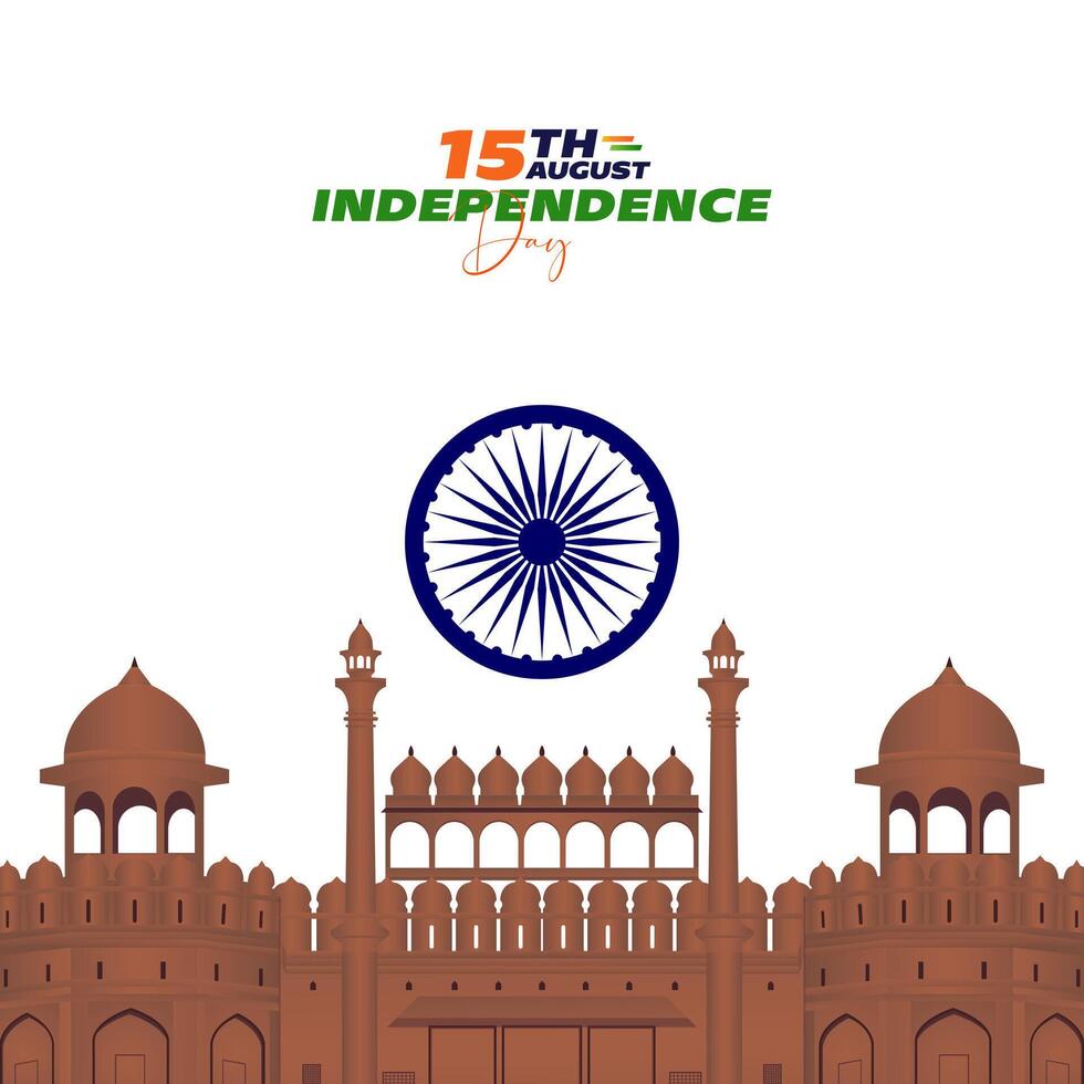 78th Indian Independence Day 15th August Social Media Post, Poster, Banner, Web Banner , Print Design vector