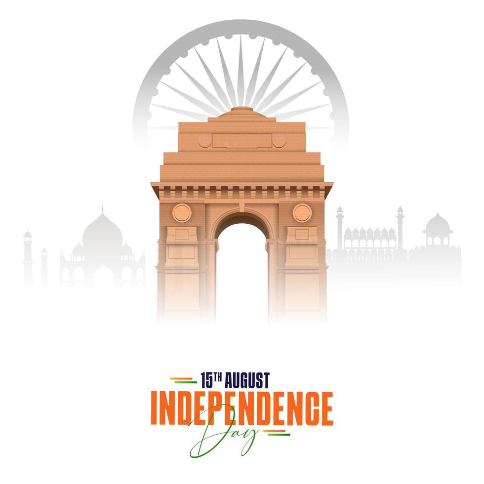 78th Indian Independence Day 15th August Social Media Post, Poster, Banner, Web Banner , Print Design vector