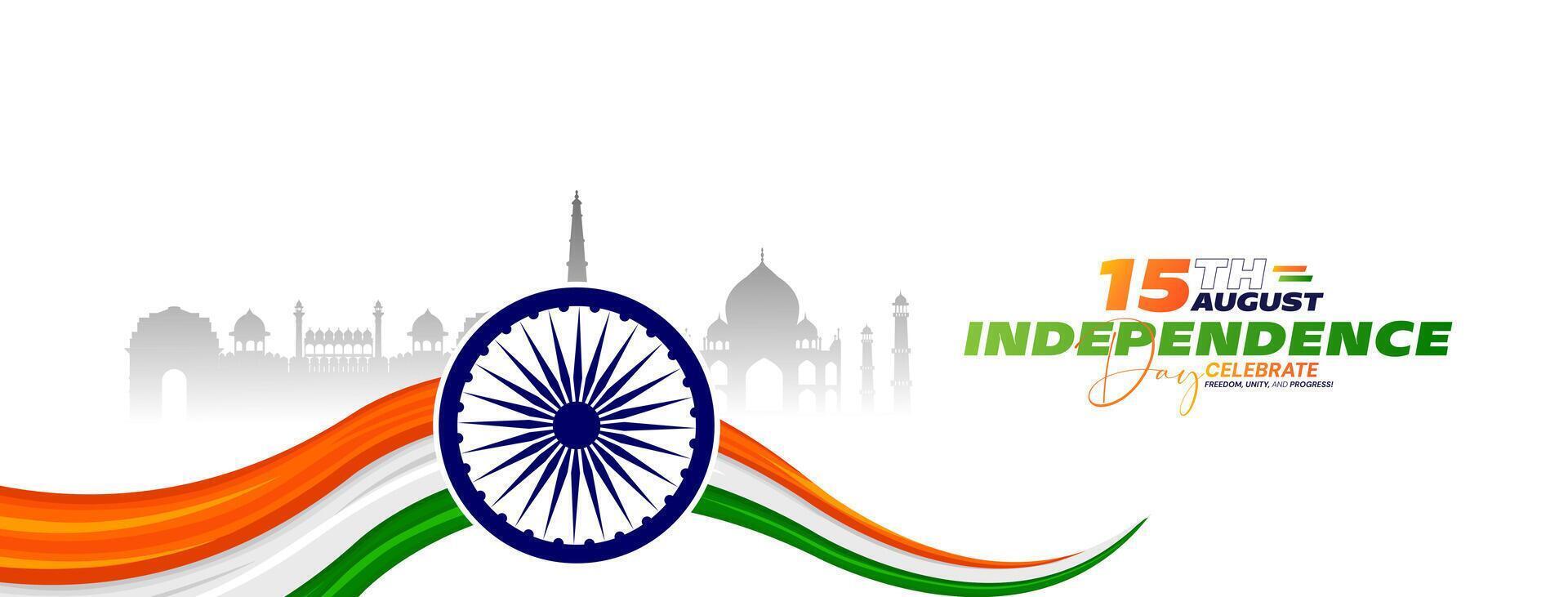 78th Indian Independence Day 15th August Social Media Post, Poster, Banner, Web Banner , Print Design vector