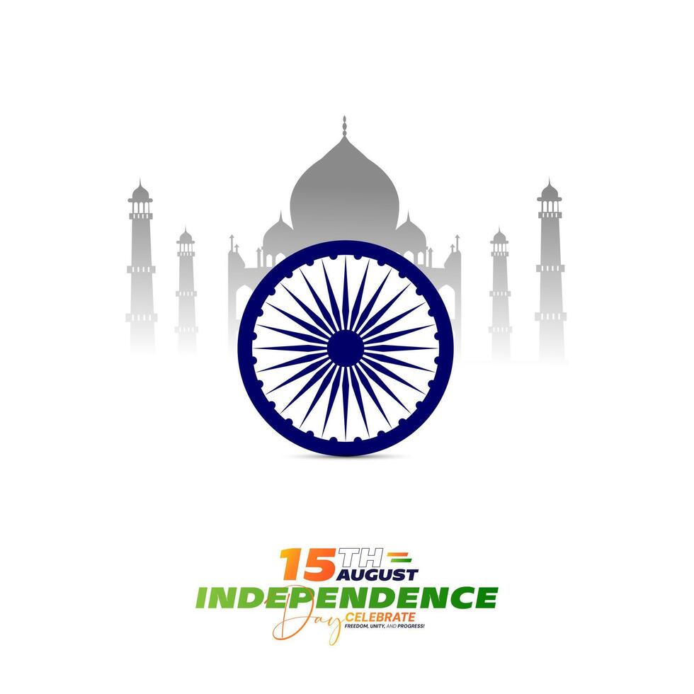 78th Indian Independence Day 15th August Social Media Post, Poster, Banner, Web Banner , Print Design vector