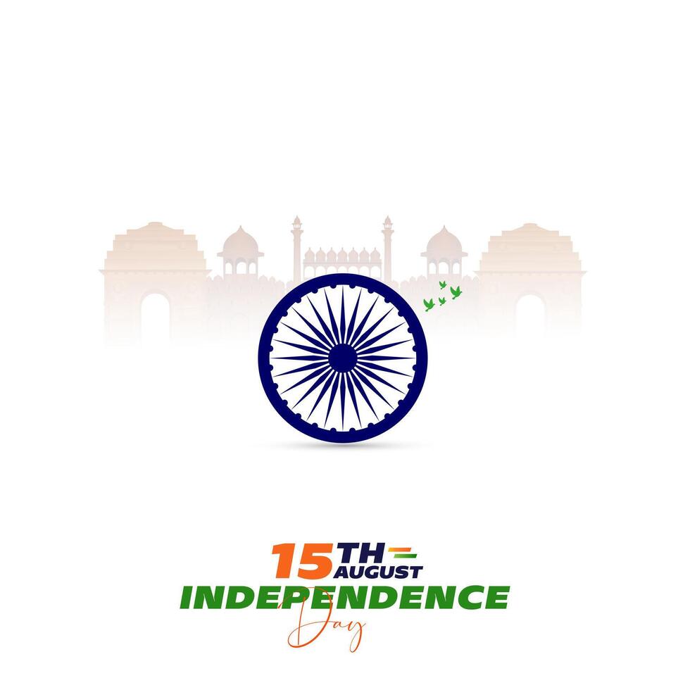 78th Indian Independence Day 15th August Social Media Post, Poster, Banner, Web Banner , Print Design vector