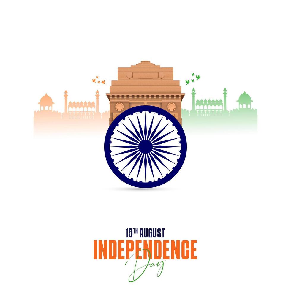 78th Indian Independence Day 15th August Social Media Post, Poster, Banner, Web Banner , Print Design vector