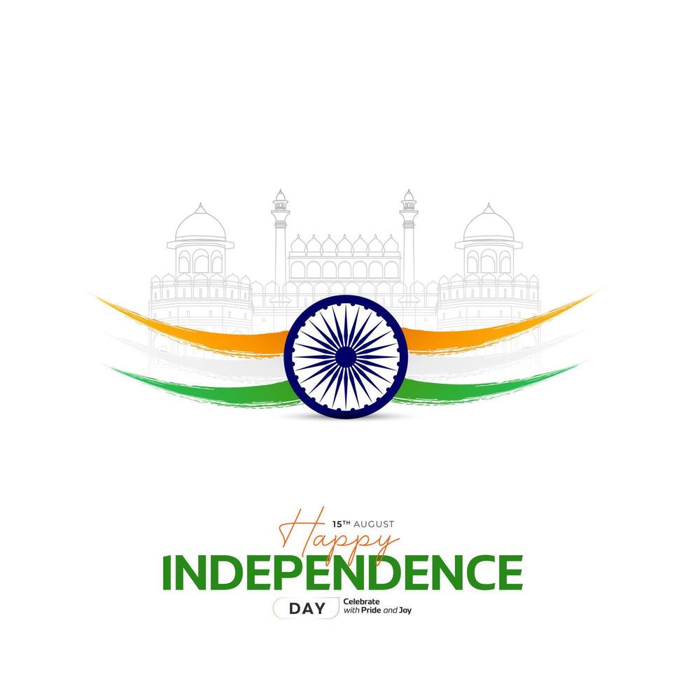 78th Indian Independence Day 15th August Social Media Post, Poster, Banner, Web Banner , Print Design vector