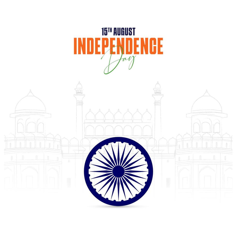 78th Indian Independence Day 15th August Social Media Post, Poster, Banner, Web Banner , Print Design vector