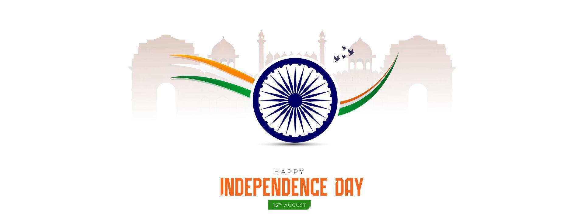 78th Indian Independence Day 15th August Social Media Post, Poster, Banner, Web Banner , Print Design vector