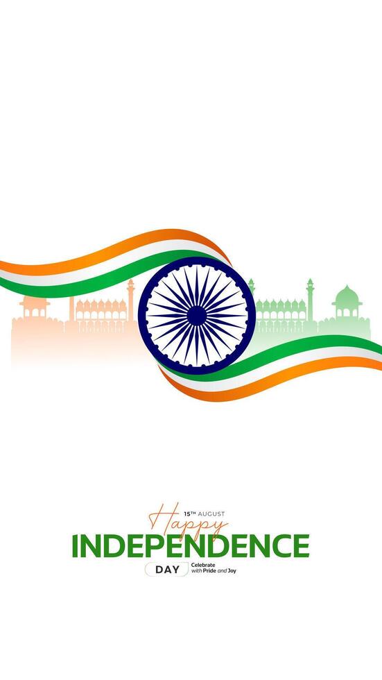 78th Indian Independence Day 15th August Social Media Post, Poster, Banner, Web Banner , Print Design vector