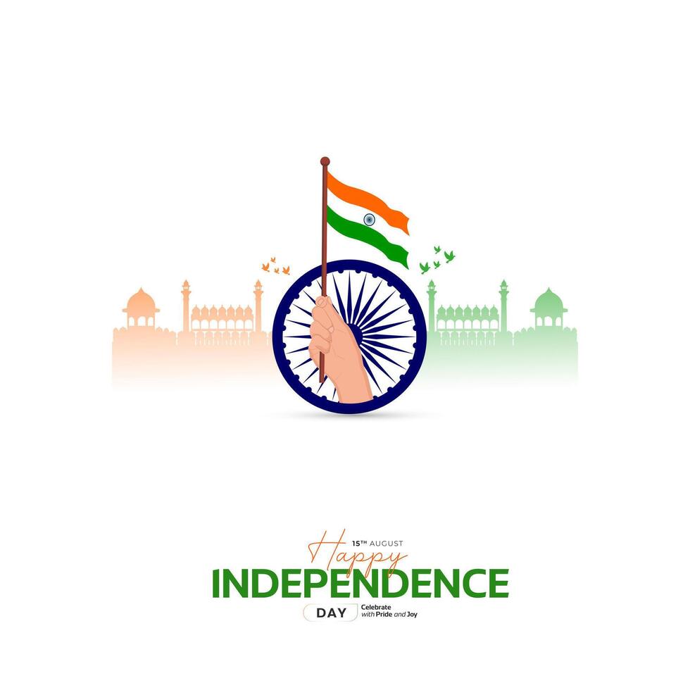 78th Indian Independence Day 15th August Social Media Post, Poster, Banner, Web Banner , Print Design vector